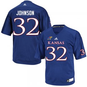 Terrence Johnson #32 Kansas High School Jersey -Men Sizes Royal