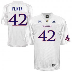 TJ Flinta #42 Kansas High School Jersey -Men Sizes White