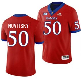 Mike Novitsky #50 Kansas High School Jersey -Men Sizes Red