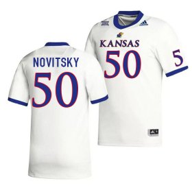 Mike Novitsky #50 Kansas High School Jersey -Men Sizes White