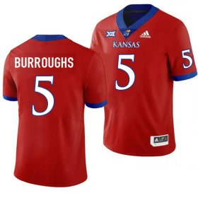 O.J. Burroughs #5 Kansas High School Jersey -Men Sizes Red