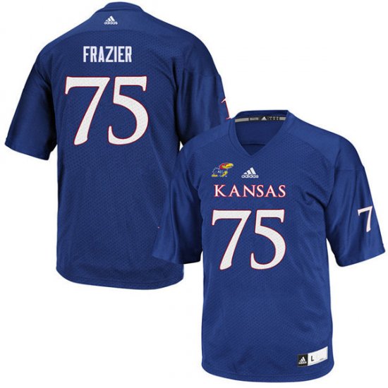 Antione Frazier #75 Kansas High School Jersey -Men Sizes Royal