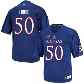 Marcus Harris #50 Kansas High School Jersey -Men Sizes Royal