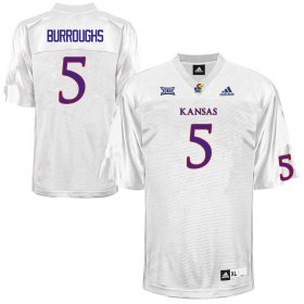 O.J. Burroughs #5 Kansas High School Jersey -Men Sizes White