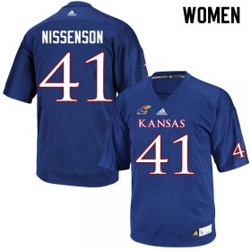 Cameron Nissenson #41 Kansas High School Jersey -Women Sizes Royal