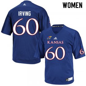 Mykee Irving #60 Kansas High School Jersey -Women Sizes Royal