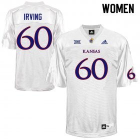 Mykee Irving #60 Kansas High School Jersey -Women Sizes White