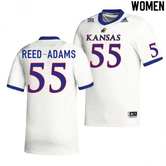 Ar\'maj Reed-Adams #55 Kansas High School Jersey -Women Sizes White