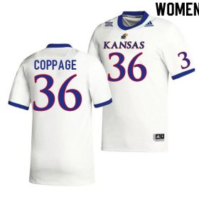 Isaiah Coppage #36 Kansas High School Jersey -Women Sizes White