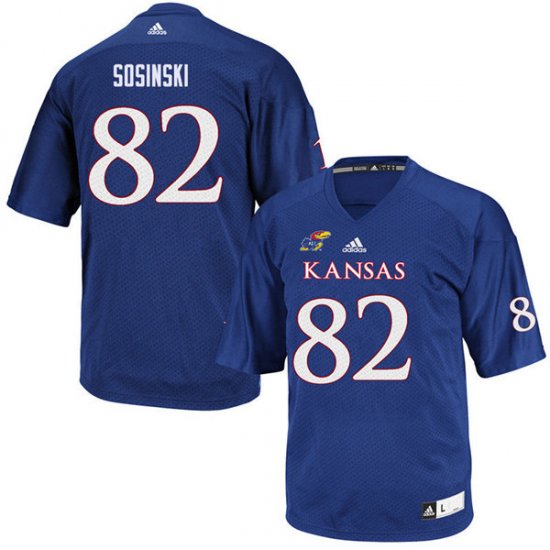 James Sosinski #82 Kansas High School Jersey -Women Sizes Royal