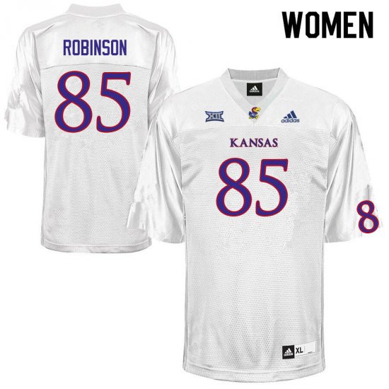 Kelan Robinson #85 Kansas High School Jersey -Women Sizes White