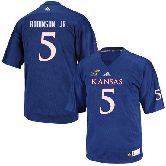 Stephon Robinson Jr. #5 Kansas High School Jersey -Women Sizes Royal