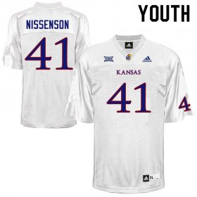 Cameron Nissenson #41 Kansas High School Jersey -Youth Sizes White