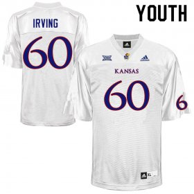 Mykee Irving #60 Kansas High School Jersey -Youth Sizes White