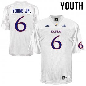 Scottie Young Jr. #6 Kansas High School Jersey -Youth Sizes White