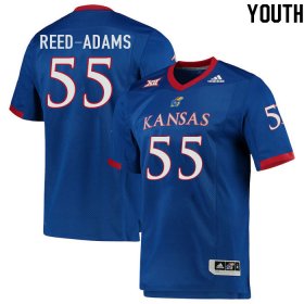 Ar'maj Reed-Adams #55 Kansas High School Jersey -Youth Sizes Royal