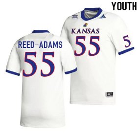 Ar'maj Reed-Adams #55 Kansas High School Jersey -Youth Sizes White