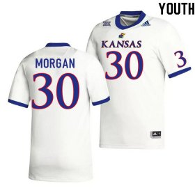 Carson Morgan #30 Kansas High School Jersey -Youth Sizes White