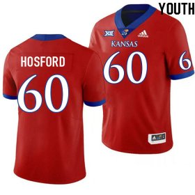 Luke Hosford #60 Kansas High School Jersey -Youth Sizes Red