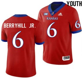 Taiwan Berryhill Jr. #6 Kansas High School Jersey -Youth Sizes Red