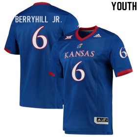 Taiwan Berryhill Jr. #6 Kansas High School Jersey -Youth Sizes Royal