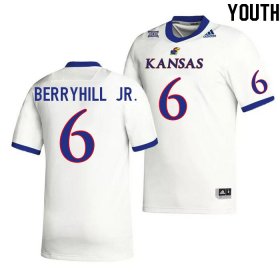 Taiwan Berryhill Jr. #6 Kansas High School Jersey -Youth Sizes White