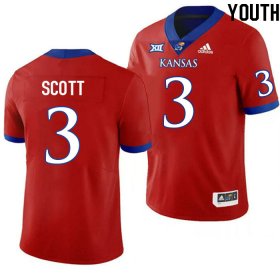 Tanaka Scott #3 Kansas High School Jersey -Youth Sizes Red