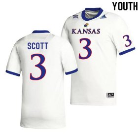 Tanaka Scott #3 Kansas High School Jersey -Youth Sizes White