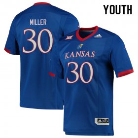 Rich Miller #30 Kansas High School Jersey -Youth Sizes Royal