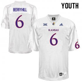 Taiwan Berryhill #6 Kansas High School Jersey -Youth Sizes White