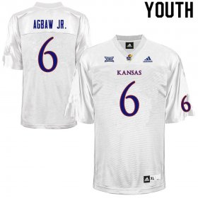 Valerian Agbaw Jr. #6 Kansas High School Jersey -Youth Sizes White